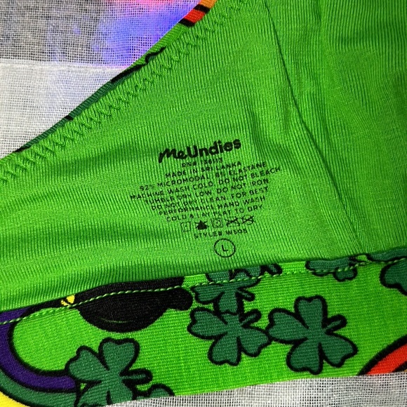MeUndies St. Patrick’s Day Ruched Bralette - Size Large - Picture 4 of 4